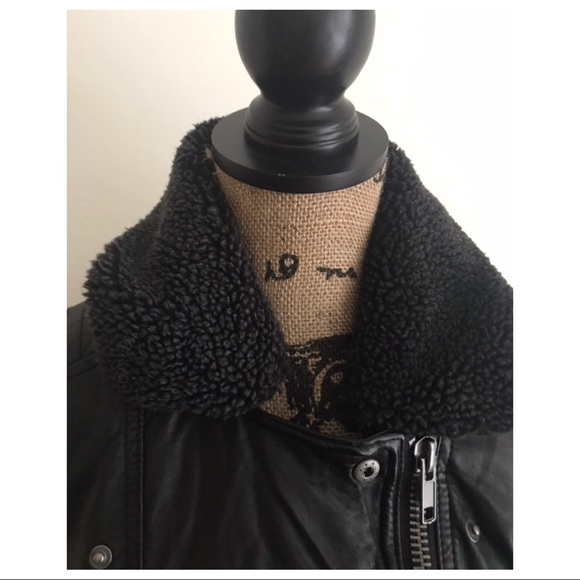 NWT FREE PEOPLE VEGAN LEATHER MOTO JACKET - Picture 4 of 7